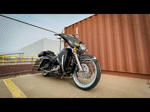 HOW TO INSTALL 21" WHEEL ON HARLEY DAVIDSON TOURING MOTORCYCLE
