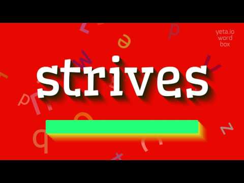 STRIVES - HOW TO PRONOUNCE IT? #strives