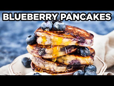 Fluffy Blueberry Pancakes Recipe | Pancake Recipes by MOMables