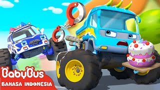 Download lagu Siapa yang Mencuri Kue Ulang Tahun | Lagu Mobil Monster | Lagu Anak-anak | BabyBus Bahasa Indonesia mp3