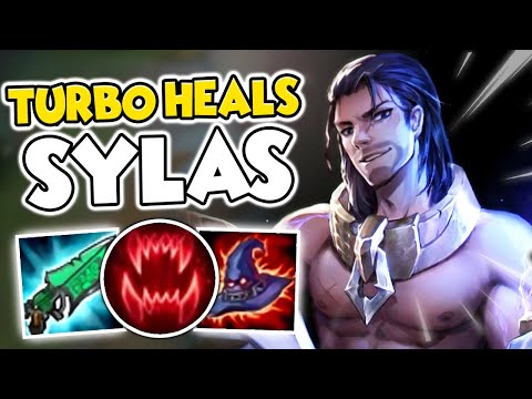 WOW! THE HEALING IS UNREAL WITH THIS SYLAS BUILD (DEATHCAP + GUNBLADE) - League of Legends