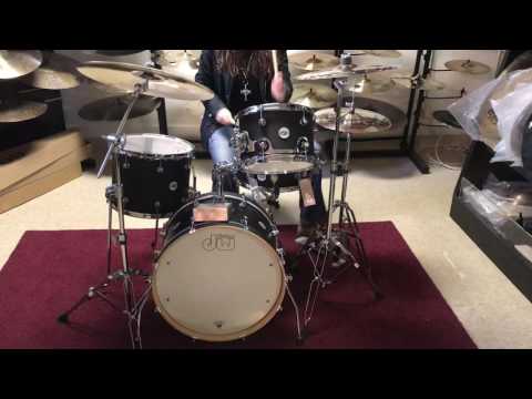 Dw Frequent Flyer with Zildjian A Custom Cymbals Set Up- 247drums