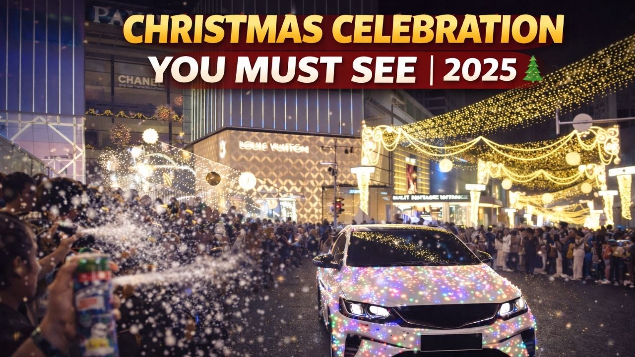 Christmas Celebration at Pavilion Kuala Lumpur Malaysia🎄| Festive Lights, Crowd & Holiday Vibes 2025
