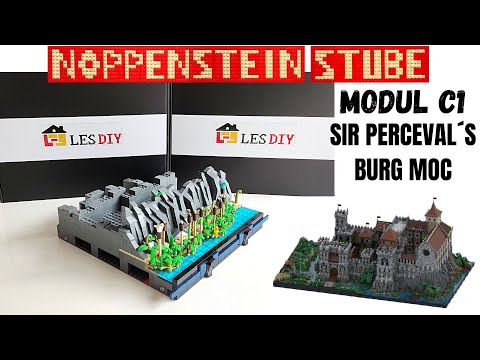 Part 5 Lesdiy Medieval Castle MOC Module C1 | I'm building Sir Perceval's giant brick castle