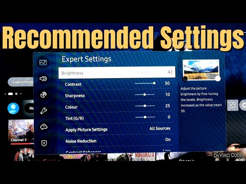 Samsung TV Recommended Picture Settings - T5300 Model Expert Settings 📺