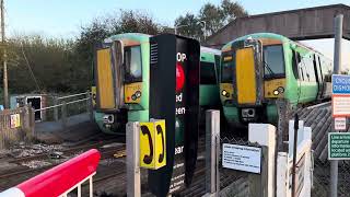 Download the video "*2 Trains* Southease Station (MWL) Userwork Level Crossing (East Sussex) Saturday 05.10.2024"