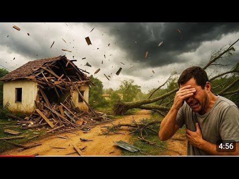 TERROR  EM RIO GRANDE DO SUL- VENDAVAL  VIOLENTO arrasa Tudo em segundos.