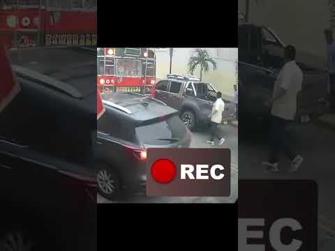 Esta mañana en San Antonio Suchitepéquez, una discusión entre el conductor de la camioneta Esmeralda