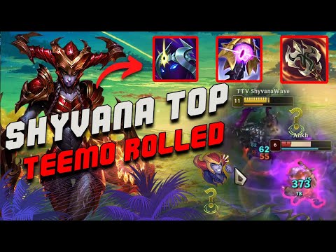 Shyvana Top vs Teemo ZERO DEATH - 20 KILLS Hybrid Build