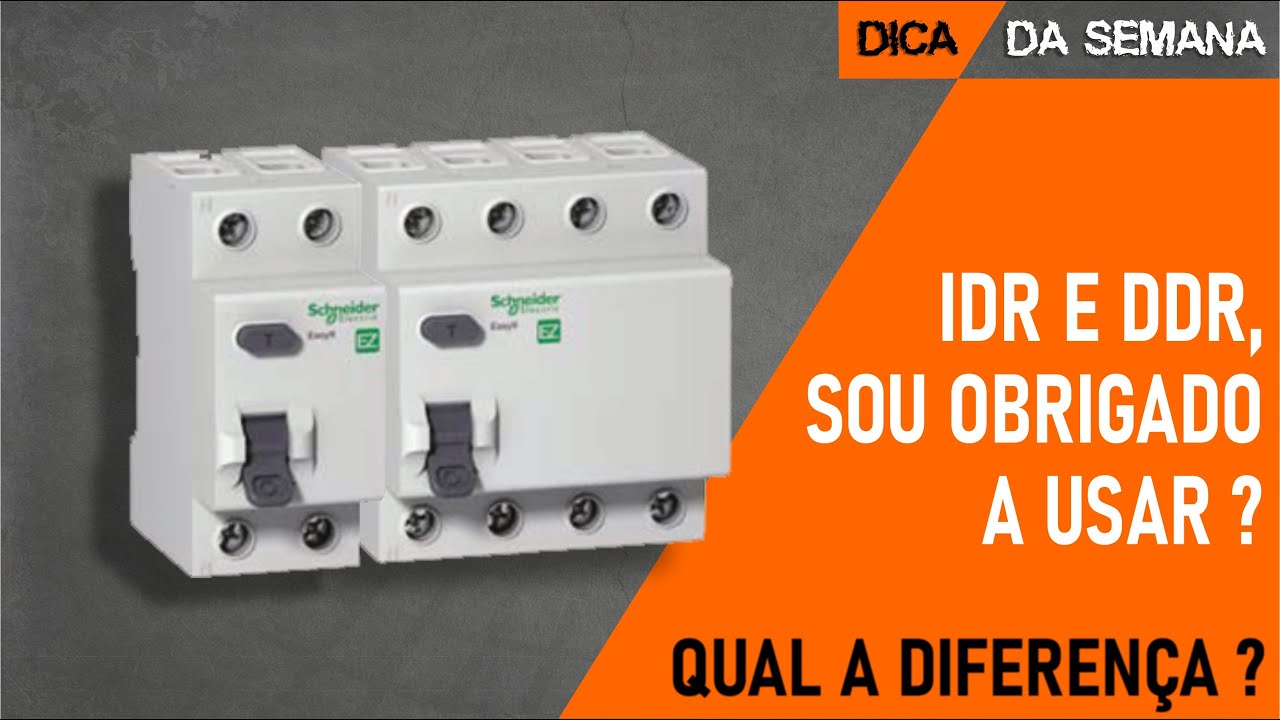 IDR E DDR - SOU OBRIGADO A USAR?  QUAL A DIFERENÇA?