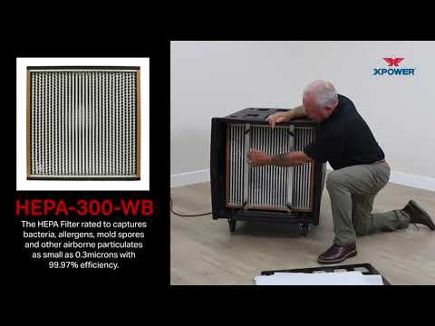 XPOWER AP-2000 Portable HEPA Air Filtration System Video
