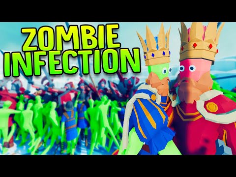 A Deadly Zombie Infection Is Spreading In TABS - New Zombie Infection Unit (Mod) - TABS Gameplay Video