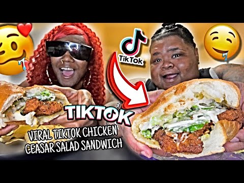 VIRAL TIKTOK CHICKEN CEASAR SALAD SANDWICH MUKBANG W/ MY BM | DID DIDDY DO IT?@Rastaswisher30