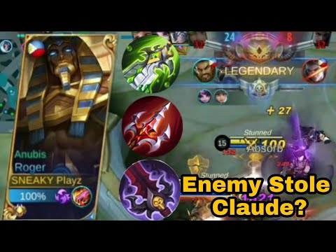 When Enemy Stole Claude | Roger Best Build | Full Gameplay(MLBB)