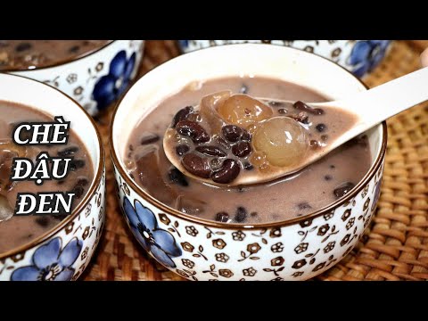 Black Bean Dessert Cooked in Rice Cooker - Delicious Fatty Black Bean Dessert.