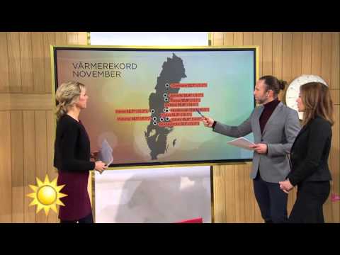 Fullt med värmerekord i Sverige! - Nyhetsmorgon (TV4)