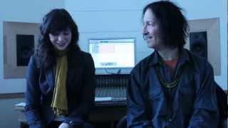Roxanne de Bastion in the studio with Gordon Raphael