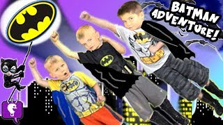 Big BATMAN Adventure Journey to find Toy SURPRISES by HobbyKidsTV