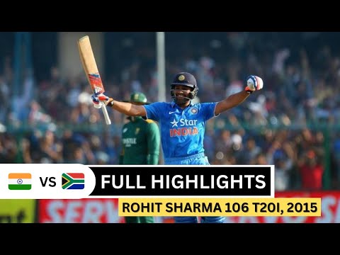 Rohit Sharma 106 vs South Africa 1st T20i Match 2015 Full HD Highlights (Ball By Ball)