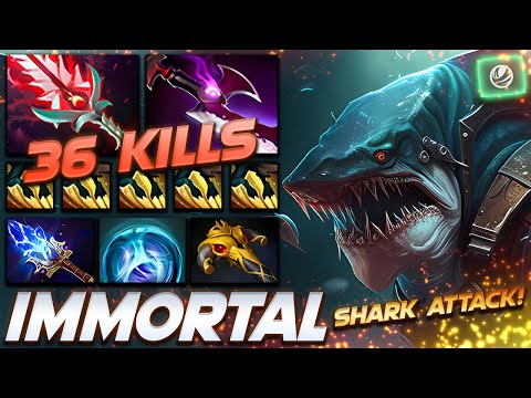 SLARK 36 FRAGS SUPER SHARK - Dota 2 Pro Gameplay [Watch & Learn]