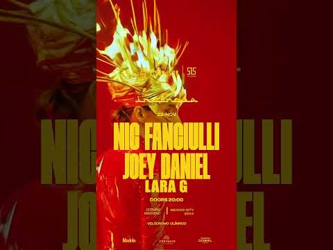 HOY Nic Fanciulli + Joey Daniel en Incendia ⚡️🔥22.Noviembre.2024 #CDMX 🇲🇽