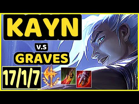 MARKOON (KAYN) vs GRAVES - 17/1/7 KDA JUNGLE CHALLENGER GAMEPLAY - EUW
