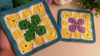 Amazing crochet square motifs pattern