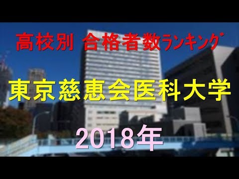 栄養学科 東京慈恵会医科大学 高校別合格者数ランキング 2018年【グラフでわかる】