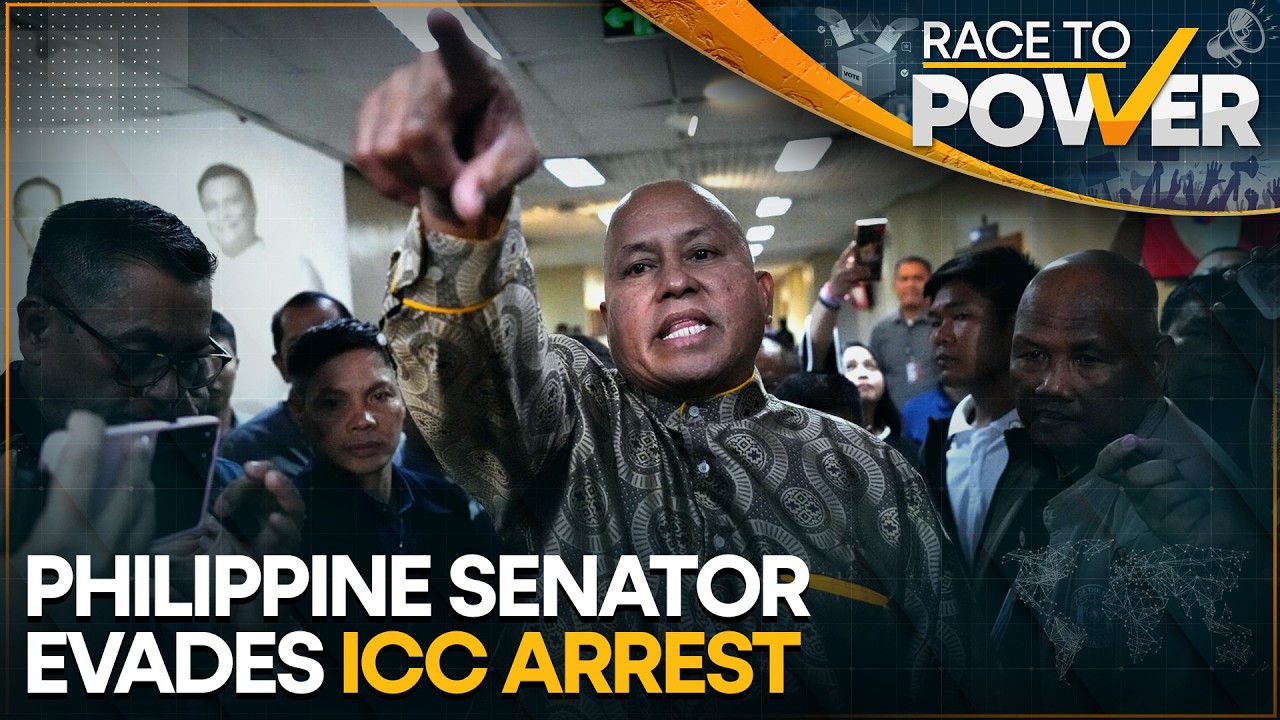 Philippine Senator Ronald Dela Rosa Evades Arrest Amid ICC Warrant Drama in Manila | WION