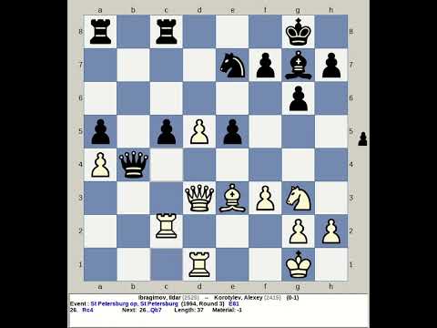 Ibragimov, Ildar vs Korotylev, Alexey | St Petersburg Chess Open 1994, Russia