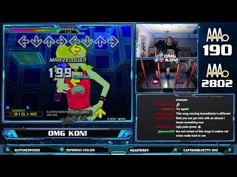 OMG KON! | SURRENDER (YOUR LOVE) (D-EXPERT) PFC AAA 999,800 [DDR SuperNOVA2]