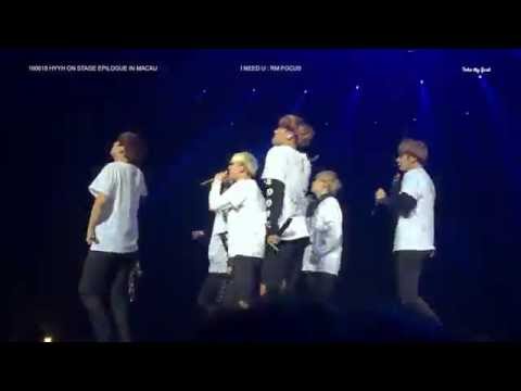 160618 BTS HYYH ON STAGE EPILOGUE IN MACAU - I NEED U (RAP MONSTER FOCUS)