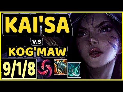 KAI'SA vs KOG'MAW - 9/1/8 KDA BOTTOM ADC GAMEPLAY - EUW Ranked MASTER