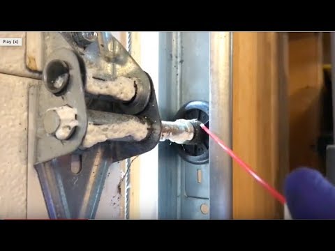 YouTube video about: How to grease garage door wheels?