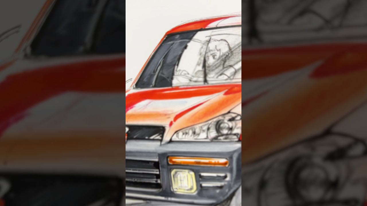 ポニョのリサカーを具体的にしてみた。#shorts #崖の上のポニョ #ポニョ #ジブリ #studioghibli #デザイン #design #イラスト #illustration