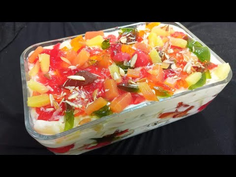 Eid Special Dessert Recipes | Iftar Recipes | Fruit Custard Trifle Delight | #Triffle #eid2022