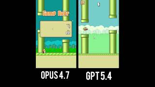 Claude Opus 4.7 vs GPT-5.4 Flappy Bird Clone Battle  🔥 #ClaudeOpus47 #GPT54 #AICoding