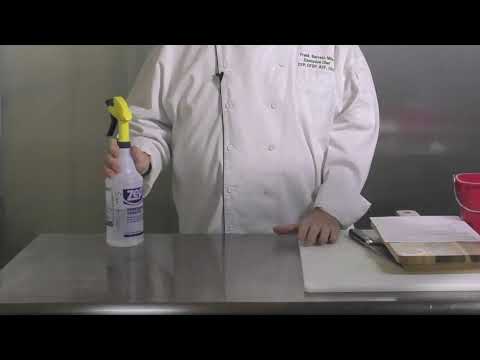 Food Safety: Cleaning Kitchen Workspaces