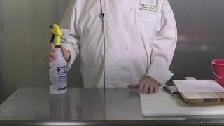Food Safety: Cleaning Kitchen Workspaces