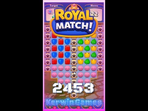 Royal Match Level 2453 - No Boosters Gameplay