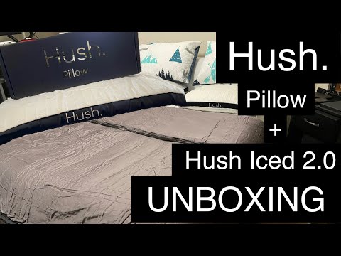 Hush Pillow and Hush Iced 2.0 Cooling Weighted Blanket Unboxing