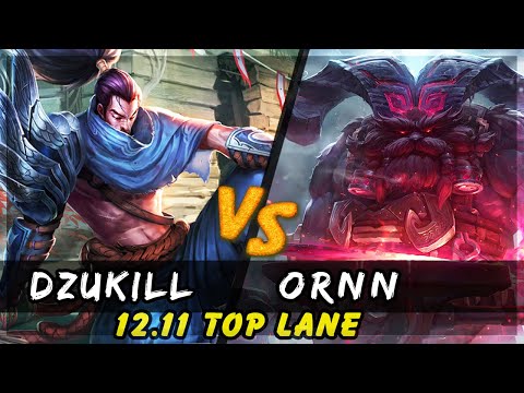 Dzukill - Yasuo vs Ornn TOP Patch 12.11 - Yasuo Gameplay