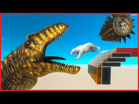 RUNAWAY from WOODEN OBSTACLE and DON'T FALL - Animal Revolt Battle SImulator