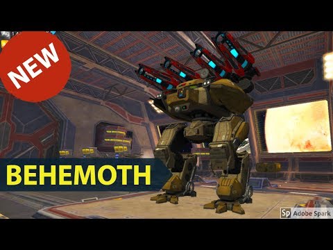New Robot with 4 Heavy Weapons - Behemoth - War Robots Test Server Gameplay