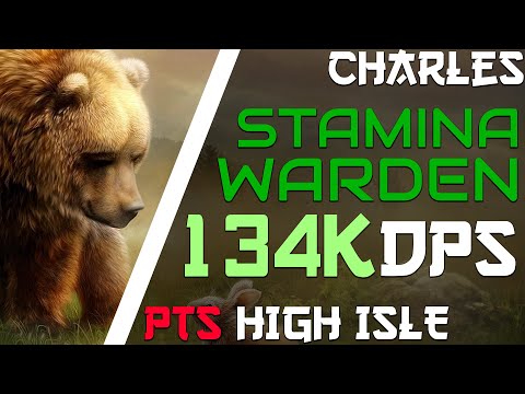 🐻 Stamina Warden | 134k DPS PvE build | Elder Scrolls Online - High Isles PTS