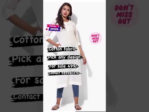 Contact 9899803769 cotton Kurti only 499
