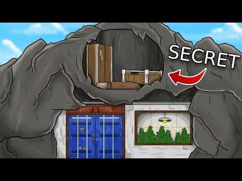 I Built the perfect rock base with a secret room in Rust...
