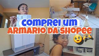 A cozinha vai ficar linda!🥰💕Comprei um armário na shopee, será se deu certo?😱