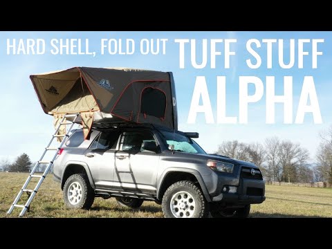 Tuff Stuff Alpha hard shell roof top tent walkaround