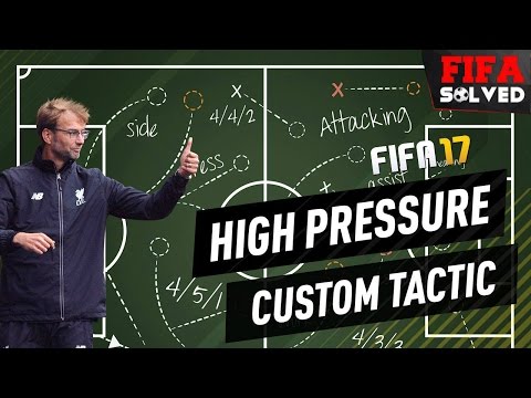 FIFA 17 High Pressure Custom Tactic Tutorial